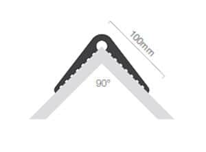CGR119 – 100mm x 100mm Rubber corner guard