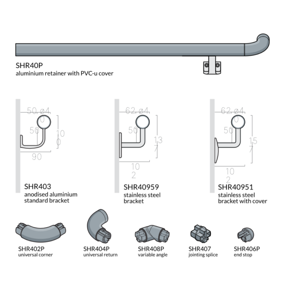 SHR40P Handrail